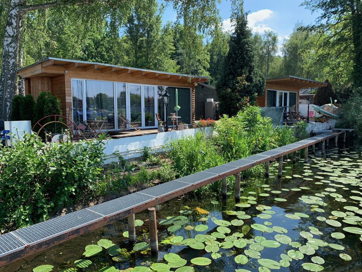 Tiny House Oder Ferienwohnung Auf Der Sunset Marina Berlin Eksteriør billede