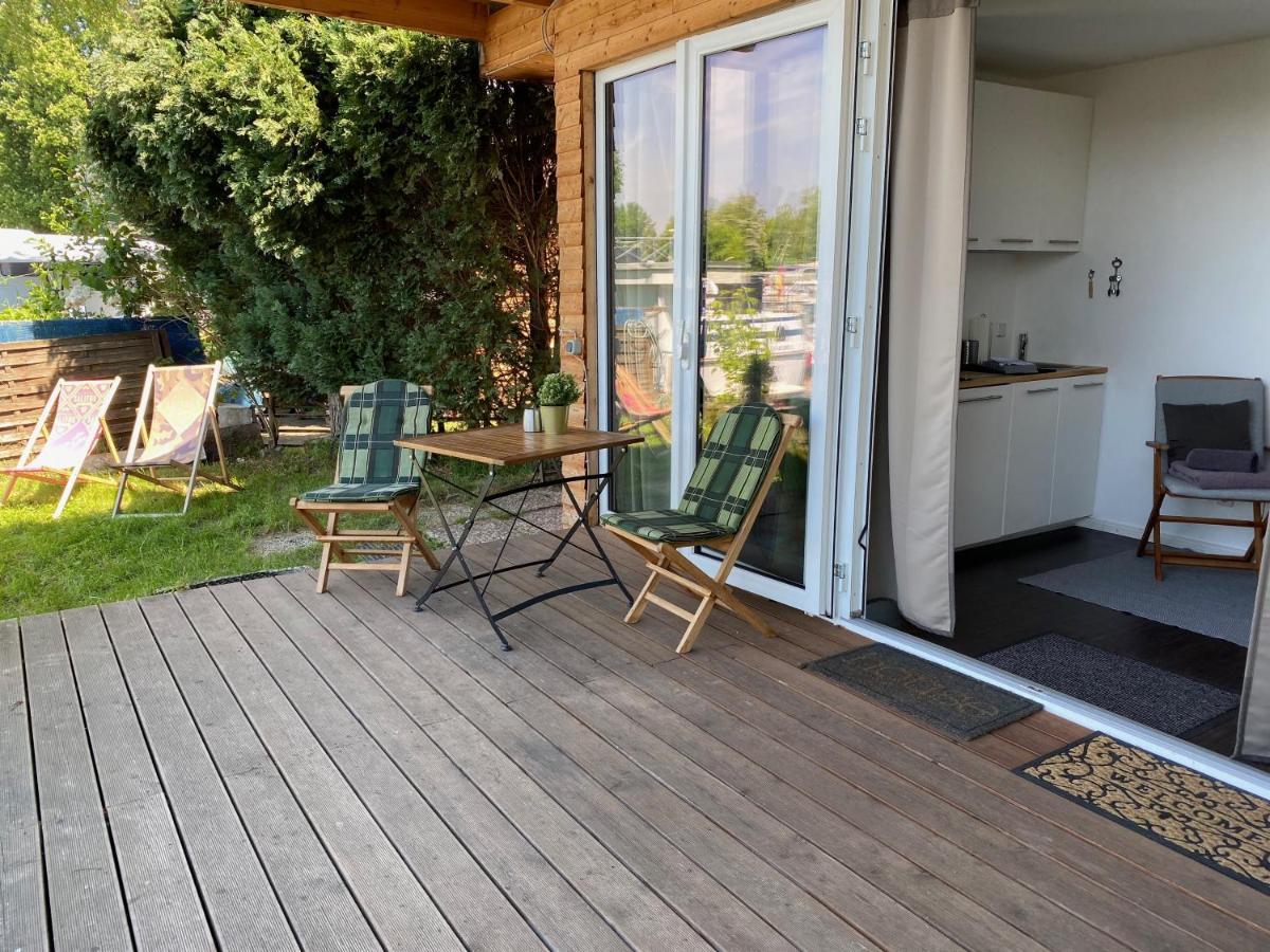 Tiny House Oder Ferienwohnung Auf Der Sunset Marina Berlin Eksteriør billede